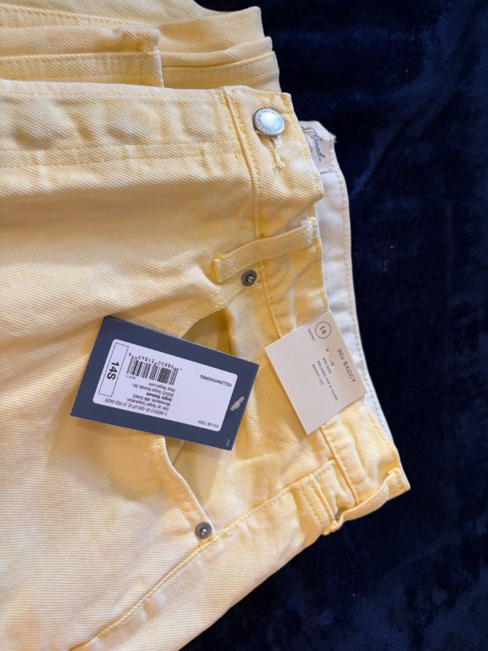 Universal Thread Mid-Rise Jeans, Size 14, Short, Color Yellow, 90s Baggy leg - Picture 9 of 9